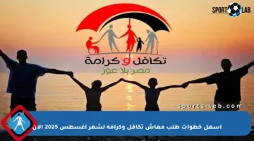 أسهل خطوات طلب معاش تكافل وكرامة لشهر أغسطس 2025 الآن